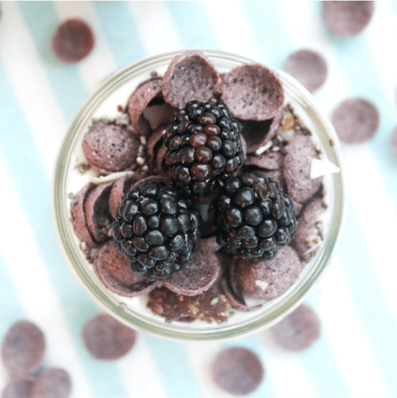 Purple corn flakes; radical food transparency; organic cereal; non-gmo cereal; b corporation food